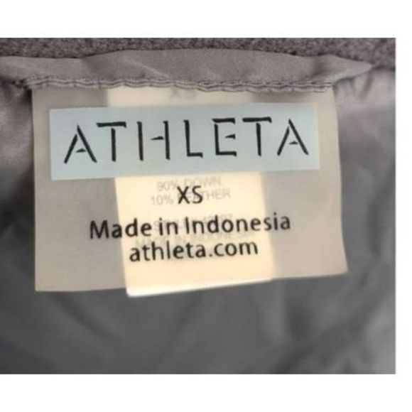 Athleta Gray Graphic Print Down Pufffer Jacket size XS - Picture 8 of 9